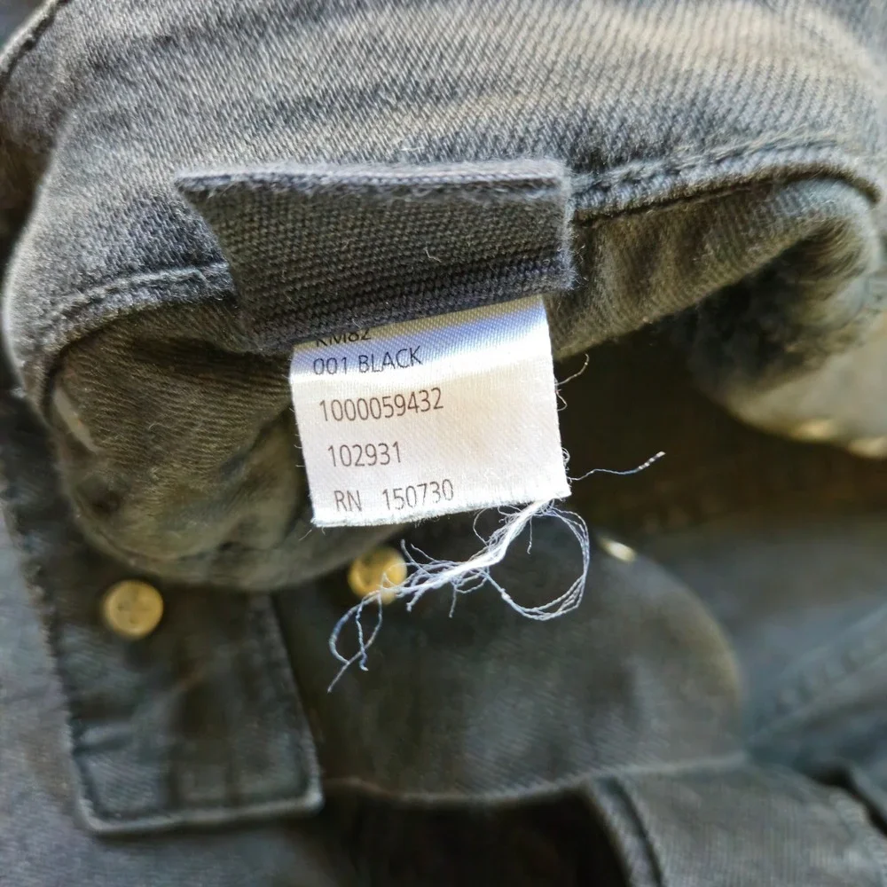 Ksubi Chitch Jeans 32 x 31 Black Distressed Slim Denim EUC Grunge Retail $195